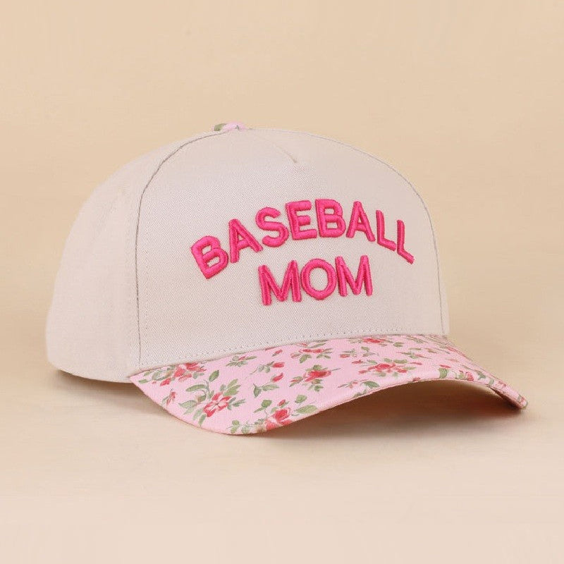 Floral Baseball Mom Hat