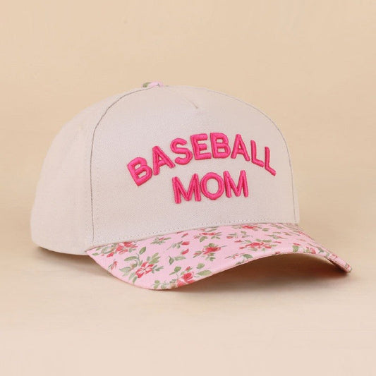Floral Baseball Mom Hat