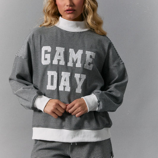 Game Day Mock Neck Sweatshirt