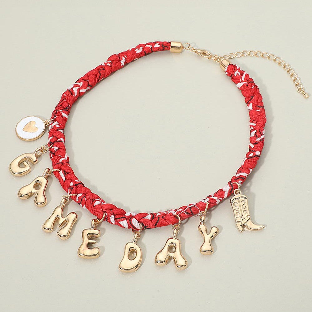 Western Game Day Charm Necklace
