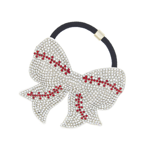 Baseball Bow Hair Tie