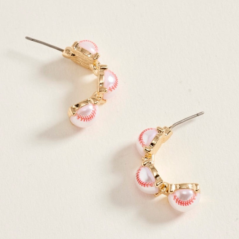 Triple Play Hoop Earrings