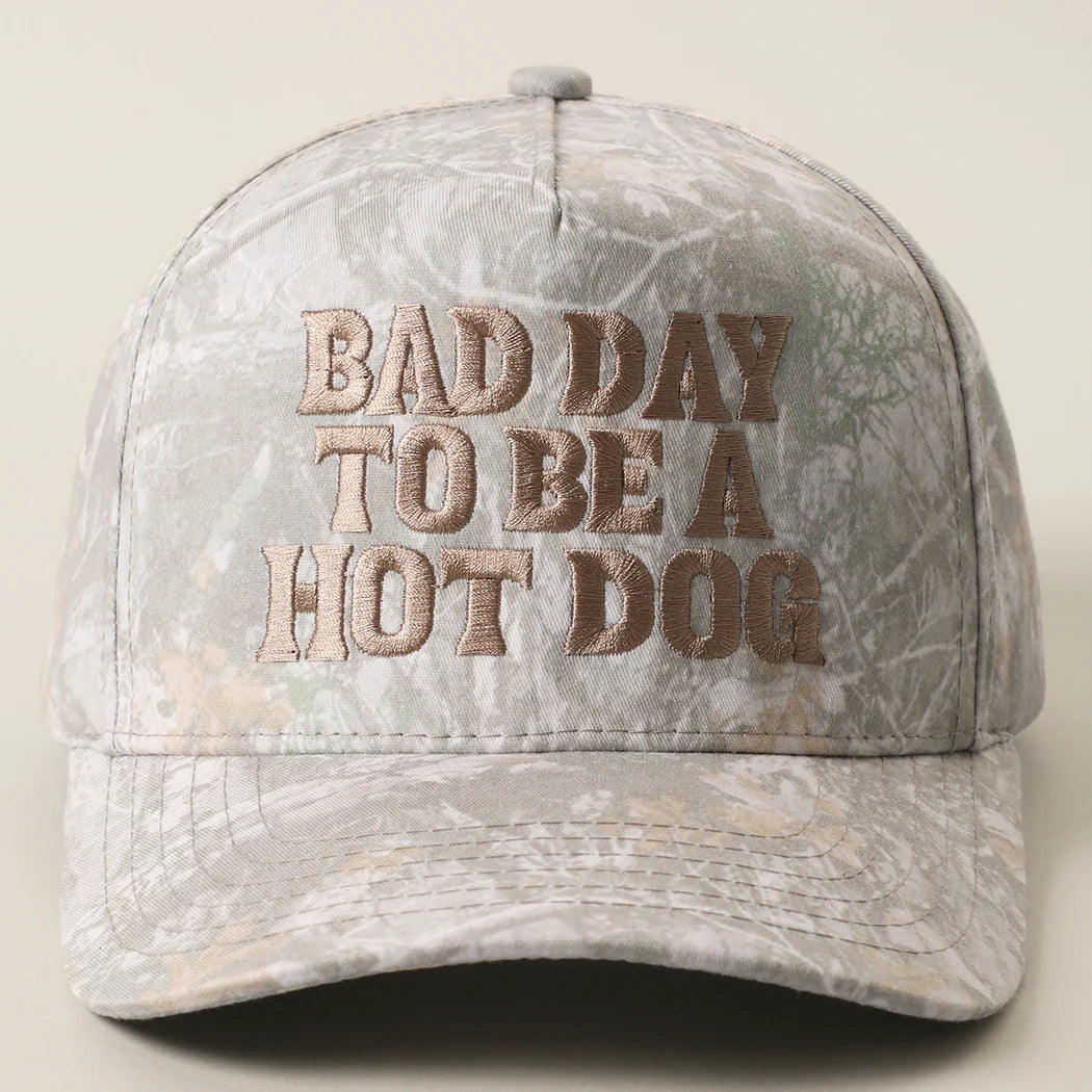 Bad Day To Be A Hotdog Camo Hat