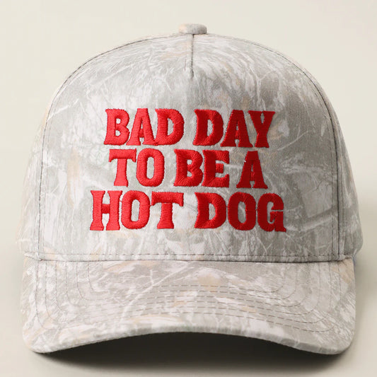 Bad Day To Be A Hotdog Camo Hat