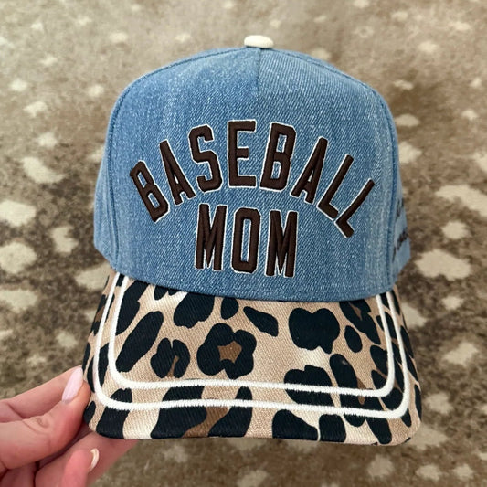 Denim + Diamonds Baseball Mom Hat