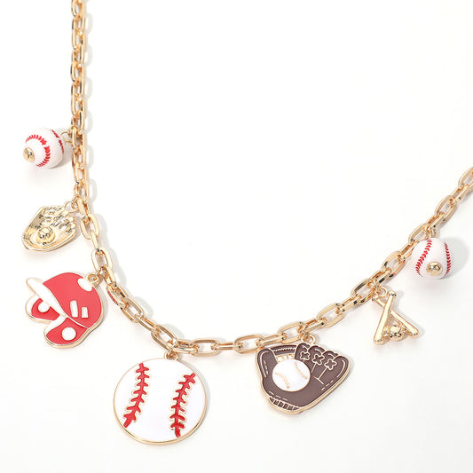 Golden Glove Charm Necklace