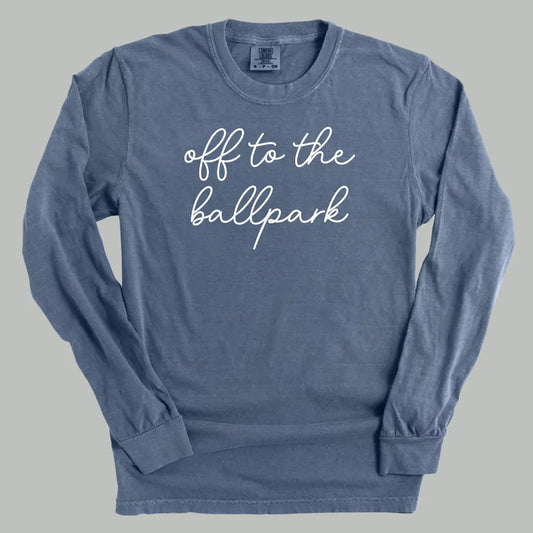 Off To The Ballpark Long Sleeve Tee