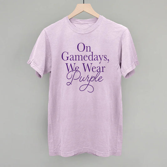 On Gamedays We Wear Purple Tee