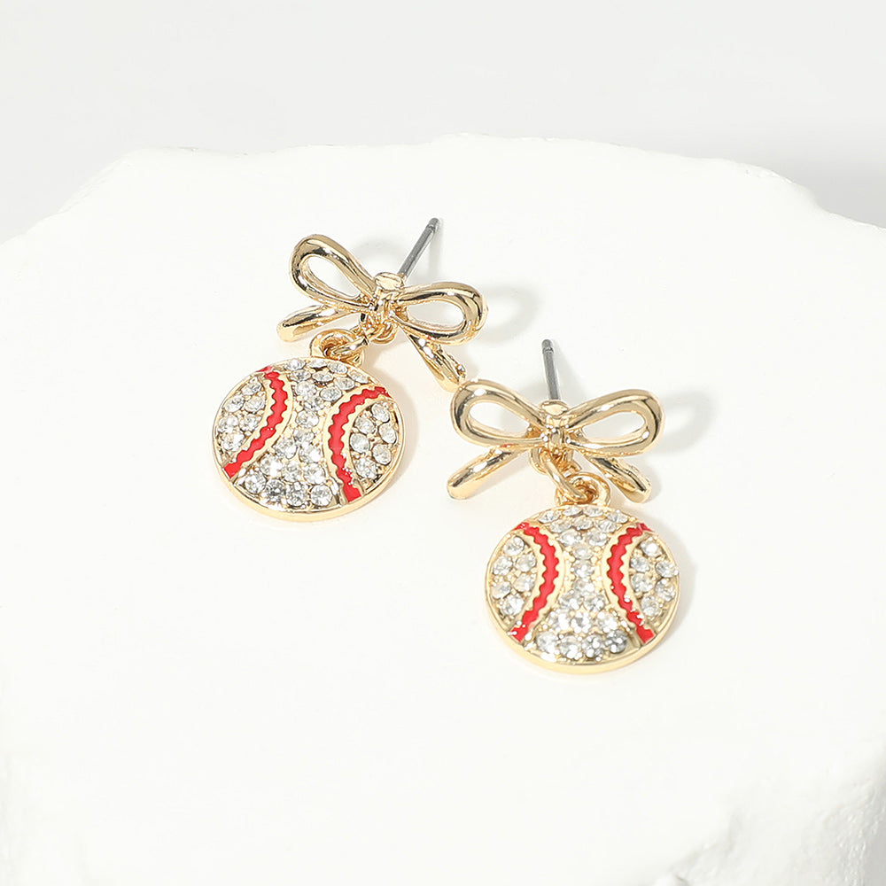 Diamond Day Bow Earrings