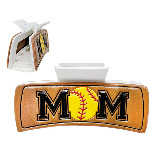 Softball Mom Hair Clip