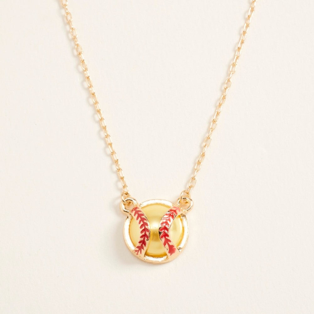 Softball Pearl Necklace